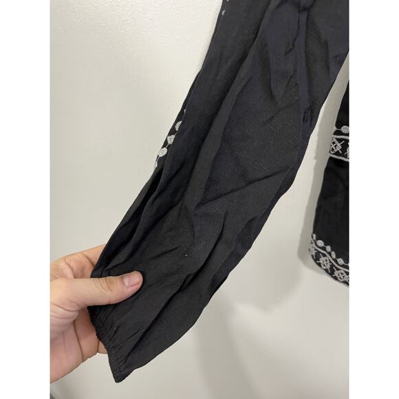 Boho Western Southwestern Tribal Boho Peasant Tunic S Folk Festival Navajo Indie - Picture 4 of 12